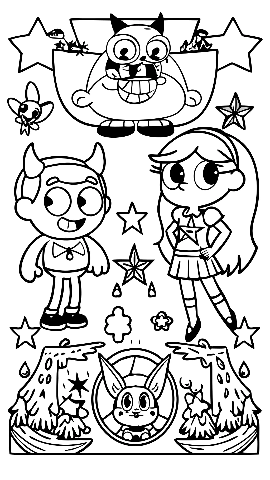 star vs the forces of evil coloring pages